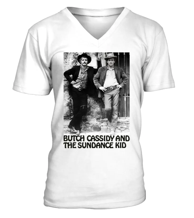 0033. Butch Cassidy and the Sundance Kid WT 017 Camiseta cuello en V Unisex