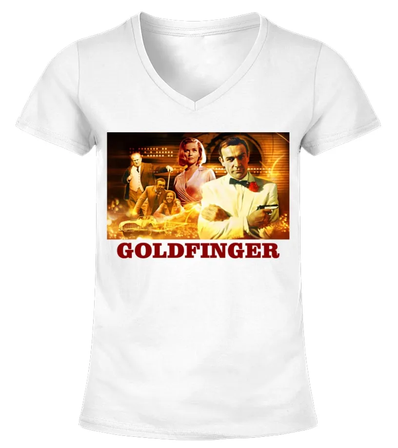 041. Goldfinger WT Camiseta cuello pico Mujer