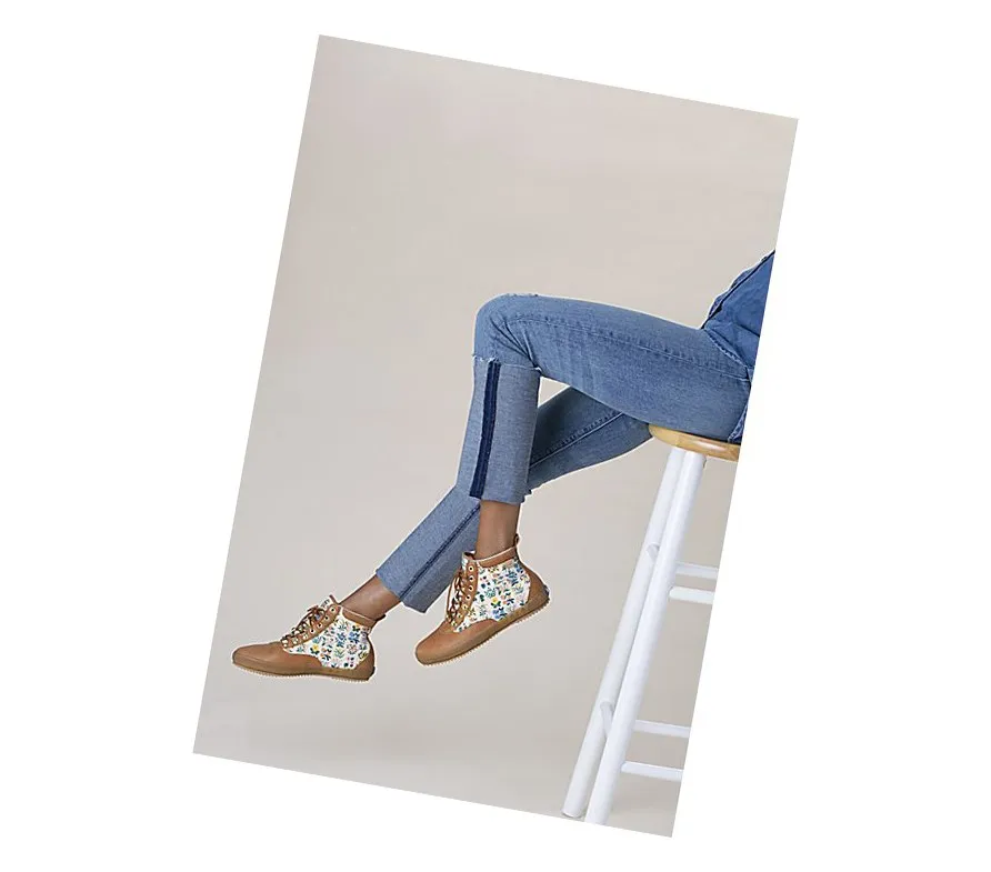 2024 Botas con Cordones Keds x Rifle Paper Co. Scout Boot Cuero Wildflower w/ Thinsulate Mujer Beige gran sacrificio – Bot