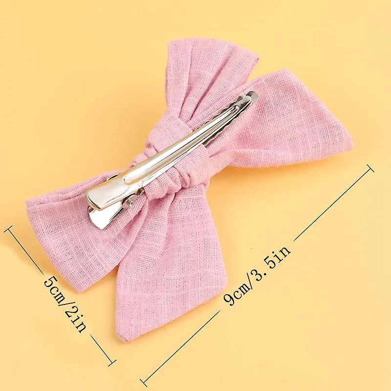 24 piezas de lazos para bebés niñas, lazos de cabello antideslizantes de 3,5 pulgadas para bebés, niños pequeños y niños