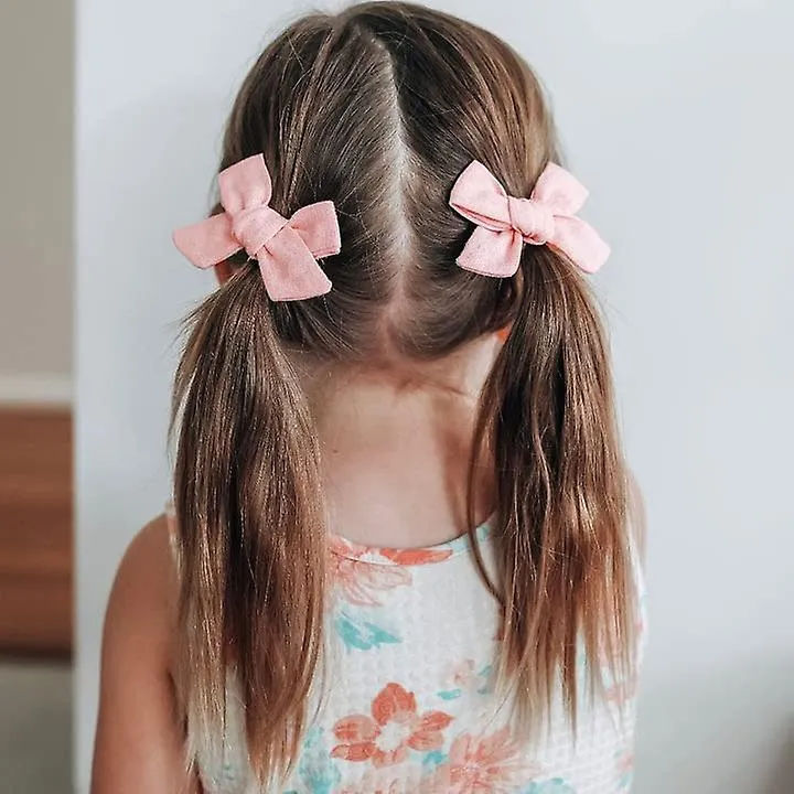 24 piezas de lazos para bebés niñas, lazos de cabello antideslizantes de 3,5 pulgadas para bebés, niños pequeños y niños