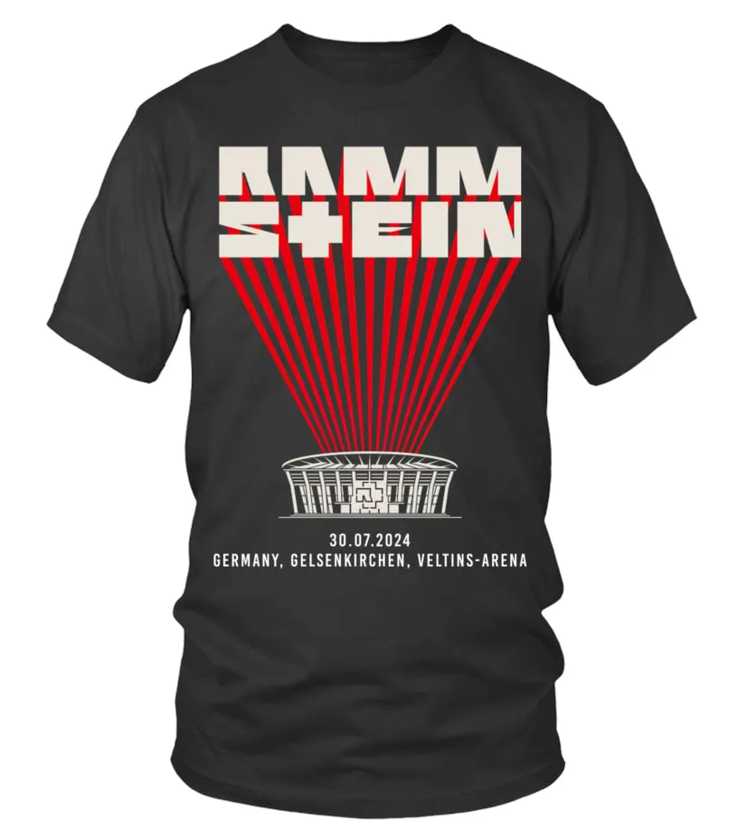30072024 RAMMSTEIN'S EUROPE STADIUM TOUR SHIRT CAMISETA CUELLO REDONDO UNISEX