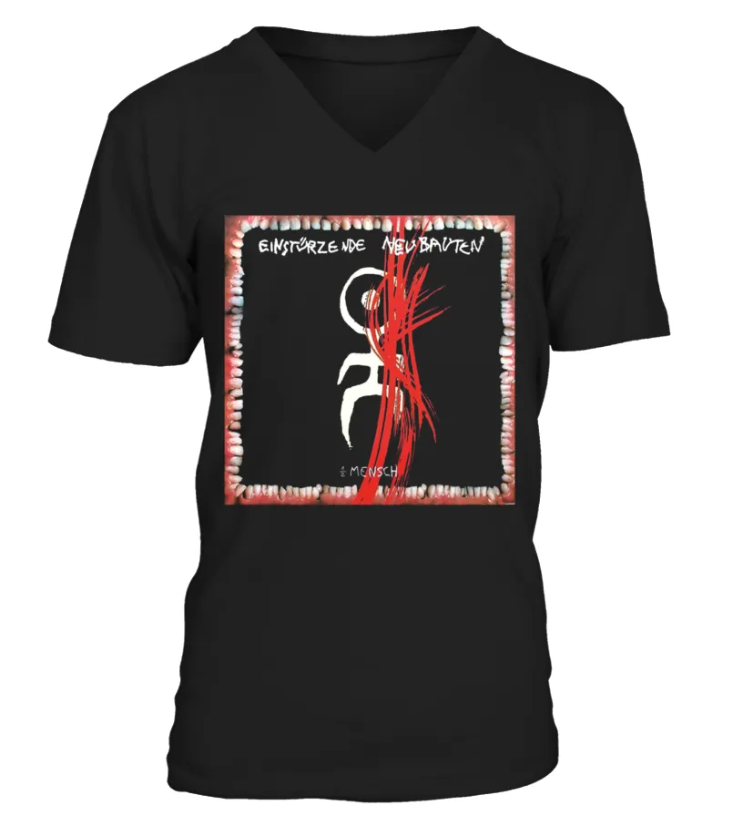 50GERBK08. EINSTüRZENDE NEUBAUTENHALBER MENSCH CAMISETA CUELLO EN V UNISEX