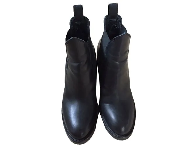 Acne Botines Negro 