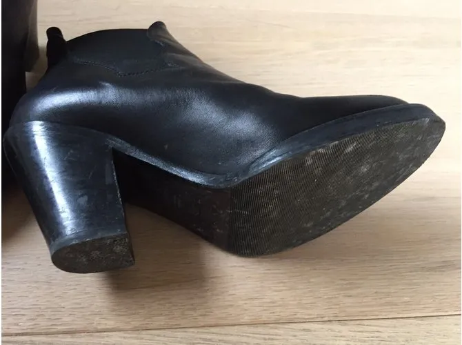 Acne Botines Negro 