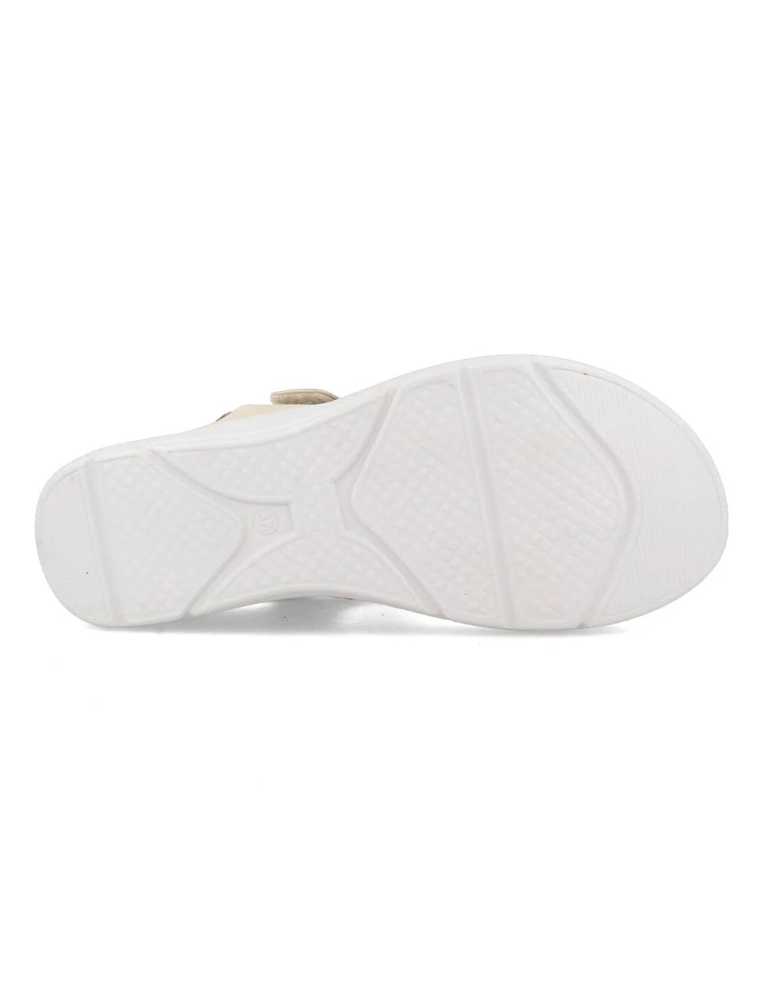 AMARPIES  SANDALIAS CUñA COMFORT VELCROS COMBI KAKI
