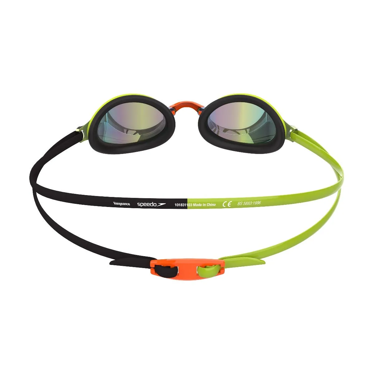 Anteojos Natación Unisex Speedo Vengeance Mirror Verde/Naranjo