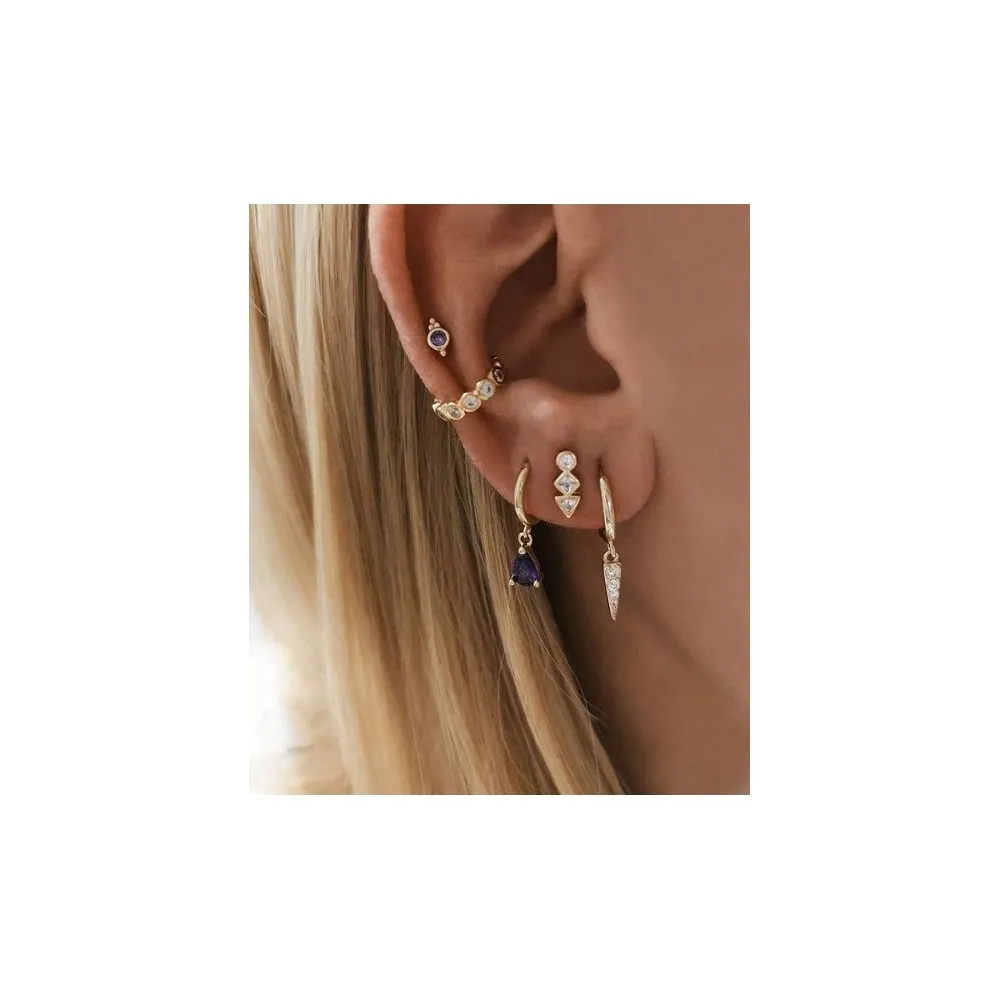Aro Pincho Circonitas Oro