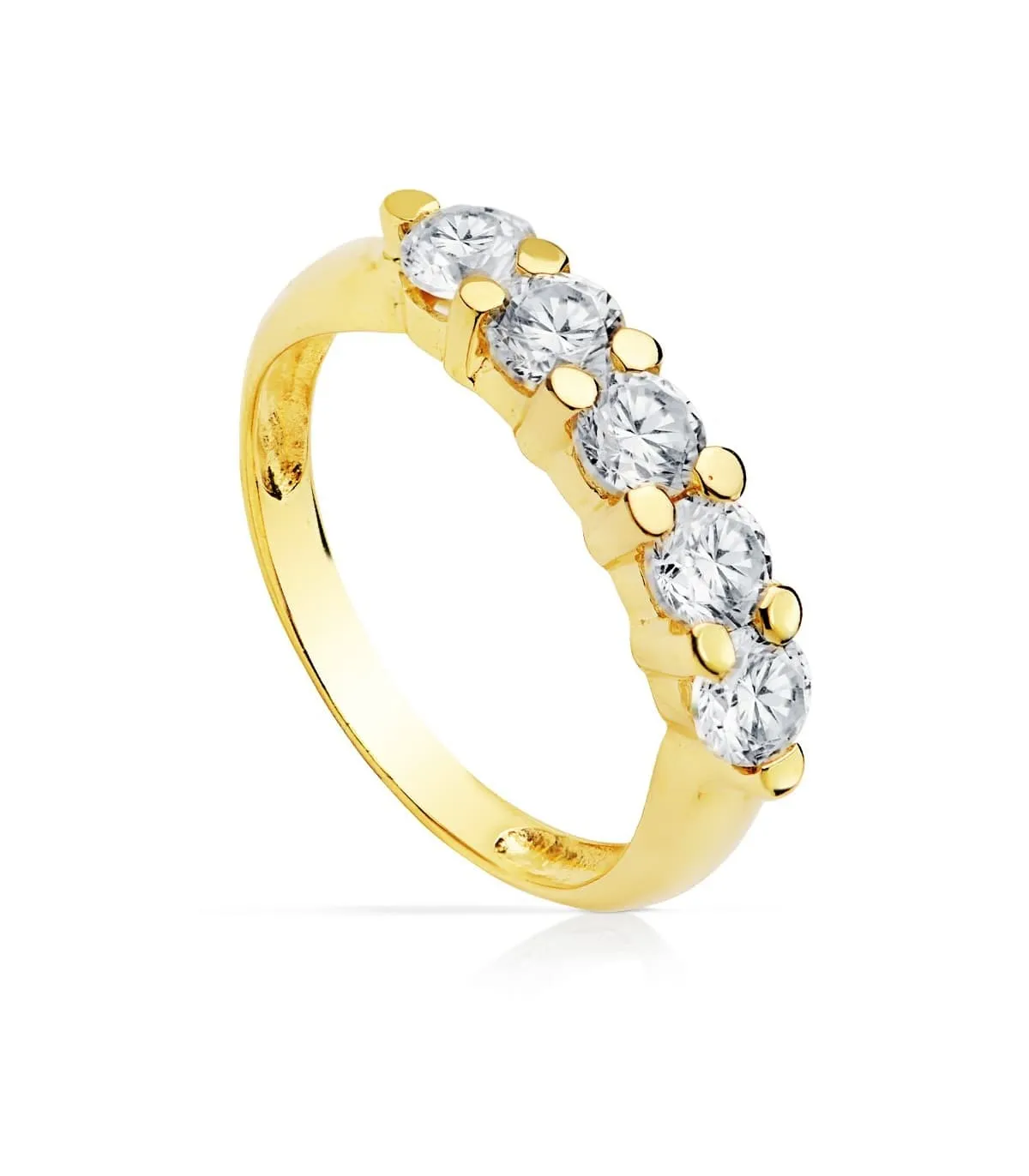 Bague or jaune Clarise 3 mm 18 K
