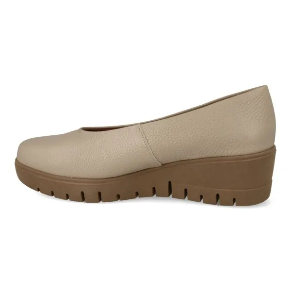 BAILARINAS con CUÑA MUJER MOD. DANIELA BEIGE
