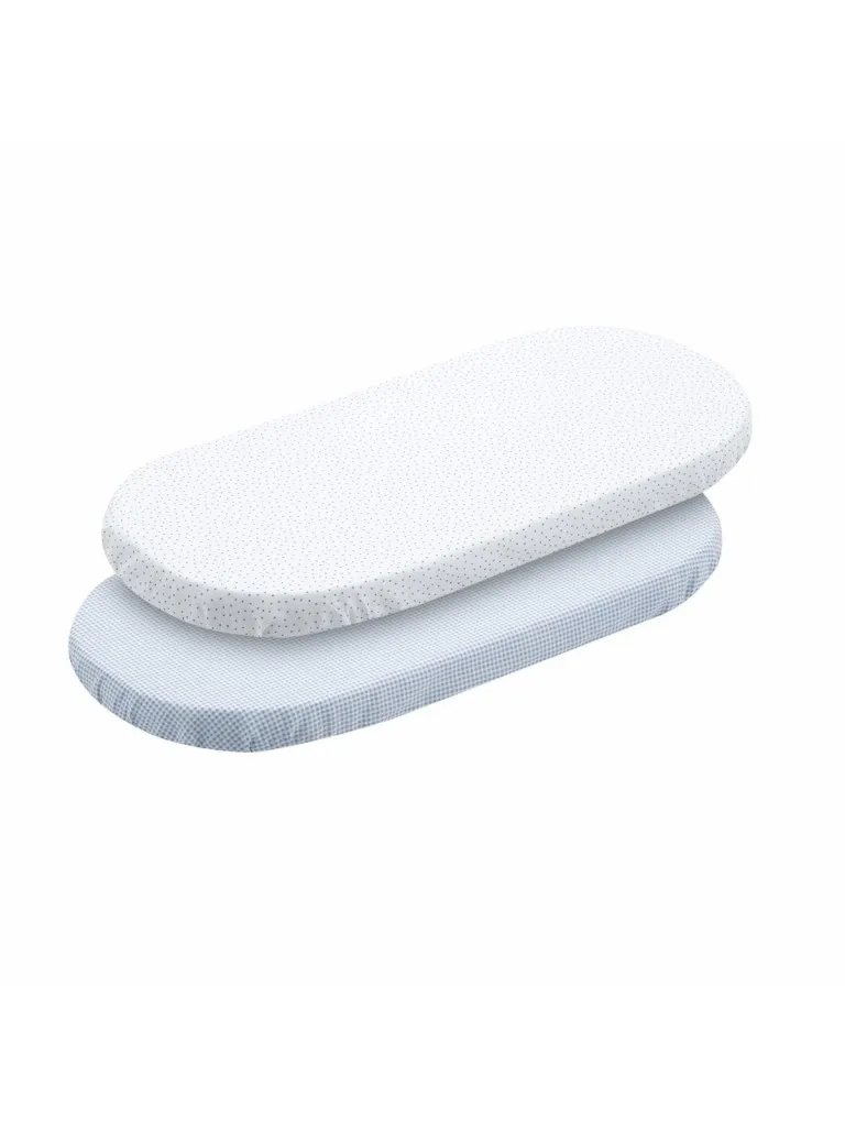 BAJERA MOISES/CARRO PACK 2 UD. 35x80x7 CM VICHY10 CELESTE
