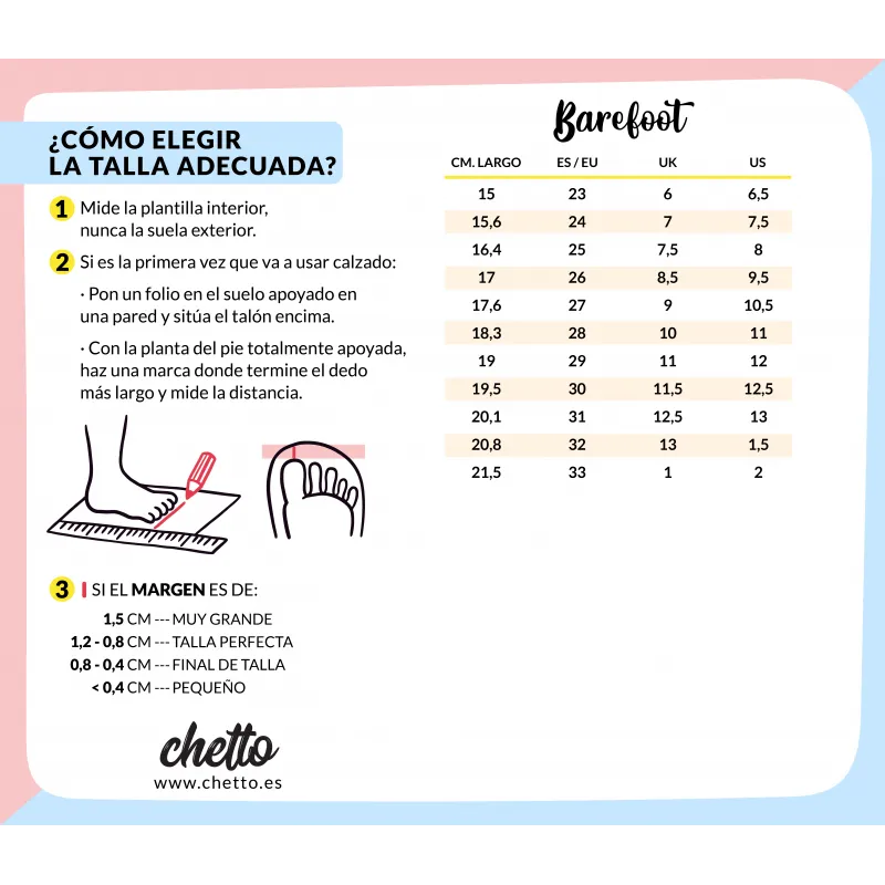 BAREFOOT  BOTIN CLASICO TODO PIEL  CHETTO