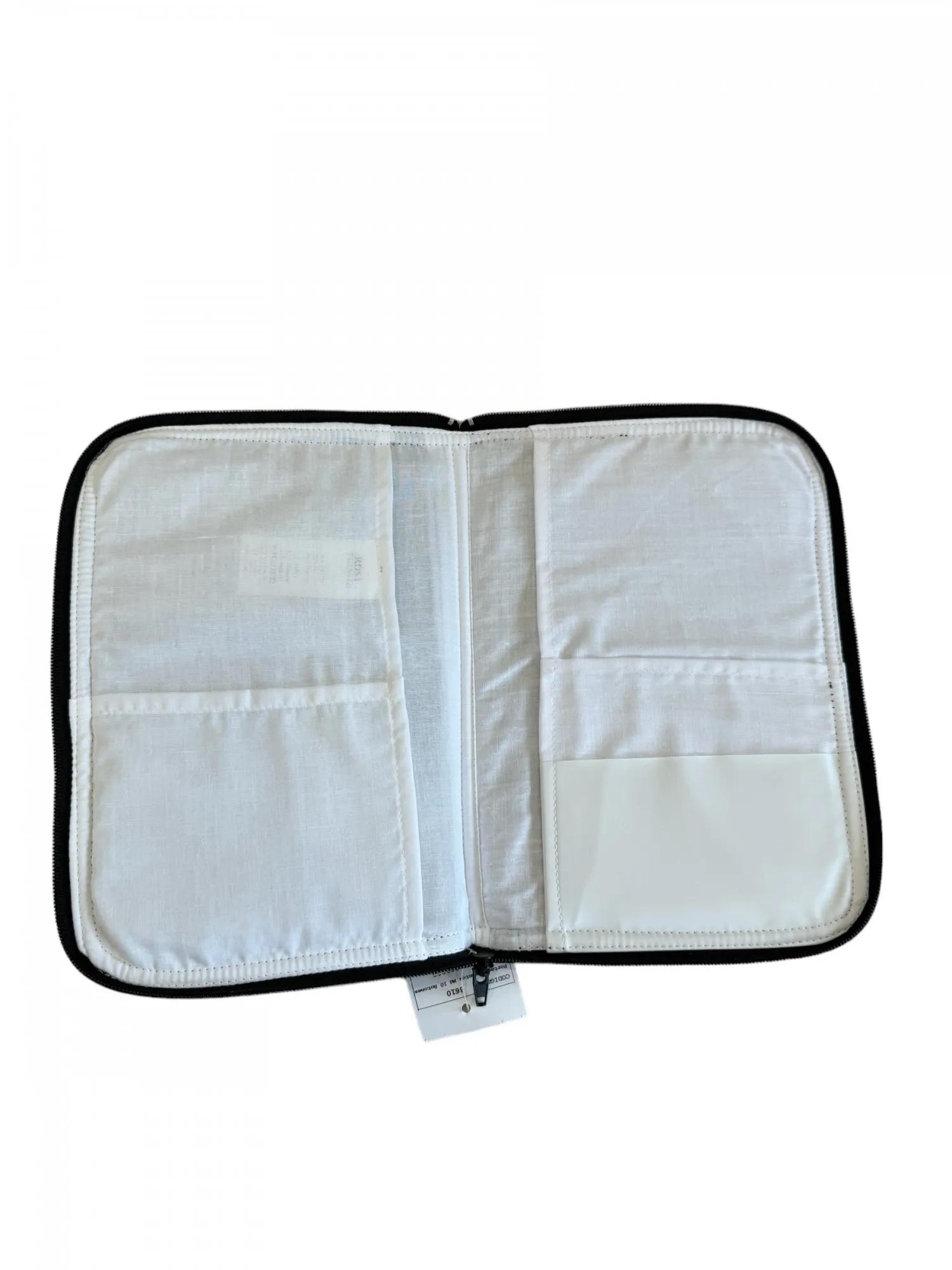 Black leatherette document holder