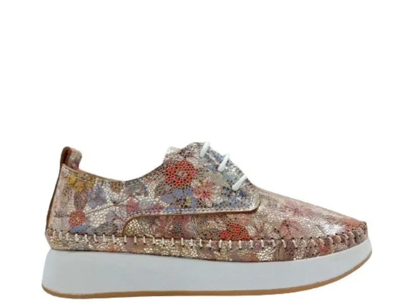 BLUCHER ESTAMPADO MANLISA EN COLOR NUDE S4113