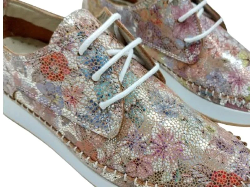 BLUCHER ESTAMPADO MANLISA EN COLOR NUDE S4113