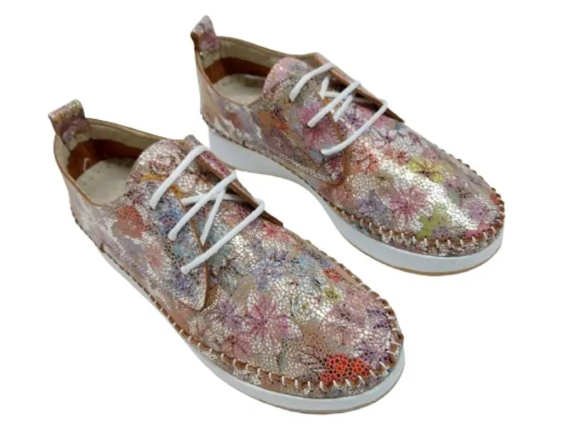 BLUCHER ESTAMPADO MANLISA EN COLOR NUDE S4113