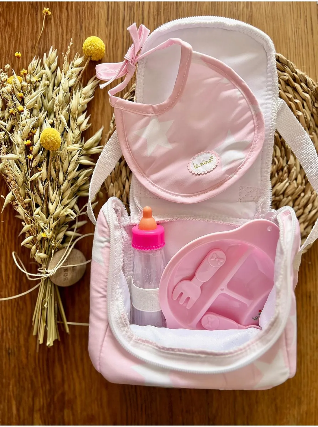 BOLSA COMIDITAS CON ACCESORIOS CARLOTA  LA NINA