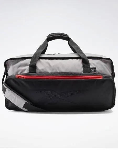 bolso reebok gris/negro unisex