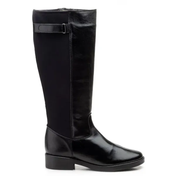 BOTAS ALTAS NEGRAS MUJER MOD. LOOGO