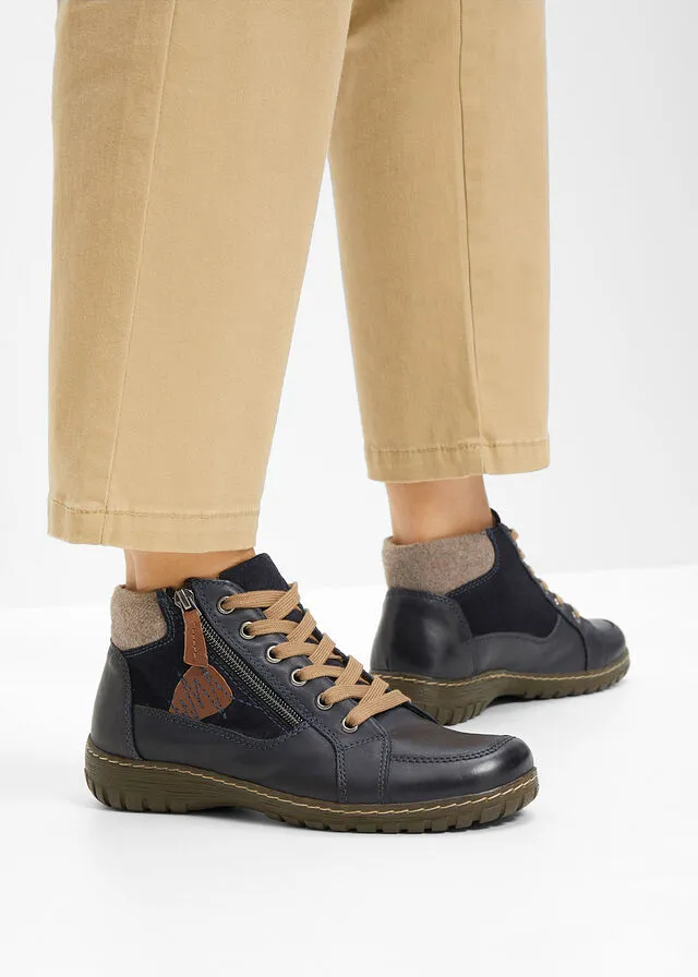 Botas con cordones Azul marino