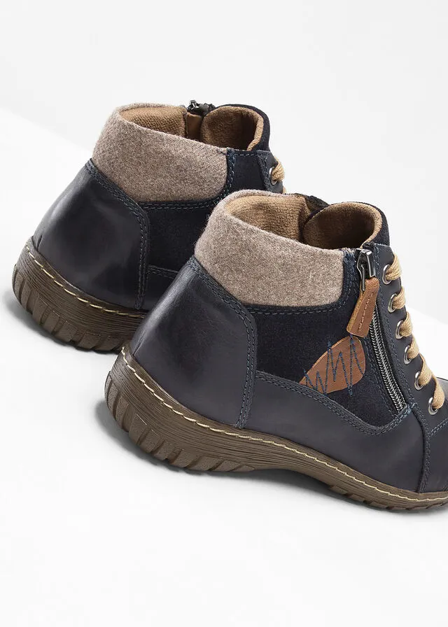 Botas con cordones Azul marino