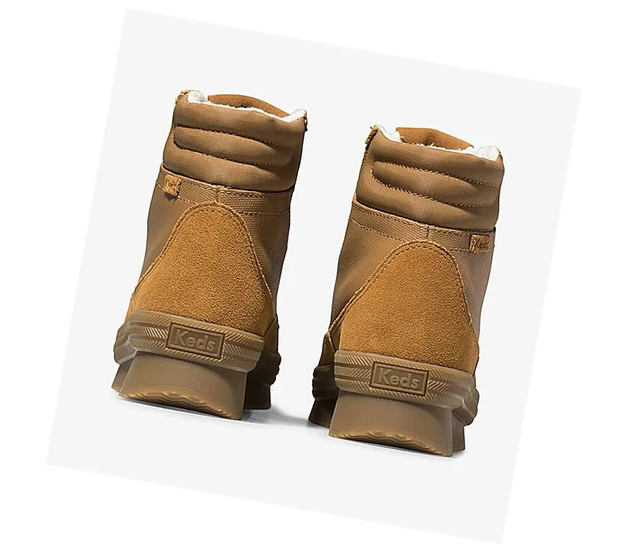 Botas con Cordones Keds Midland Agua Mujer Marrones medianoche – Botas Con Cordones