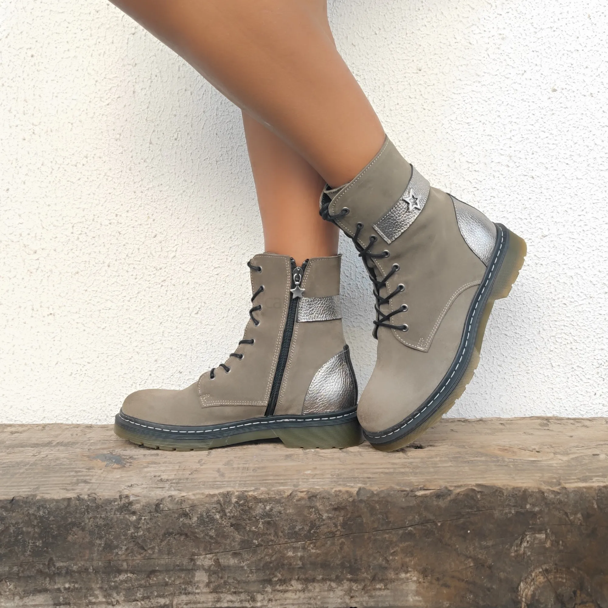 Botas CUBANAS Biker 200 Grey