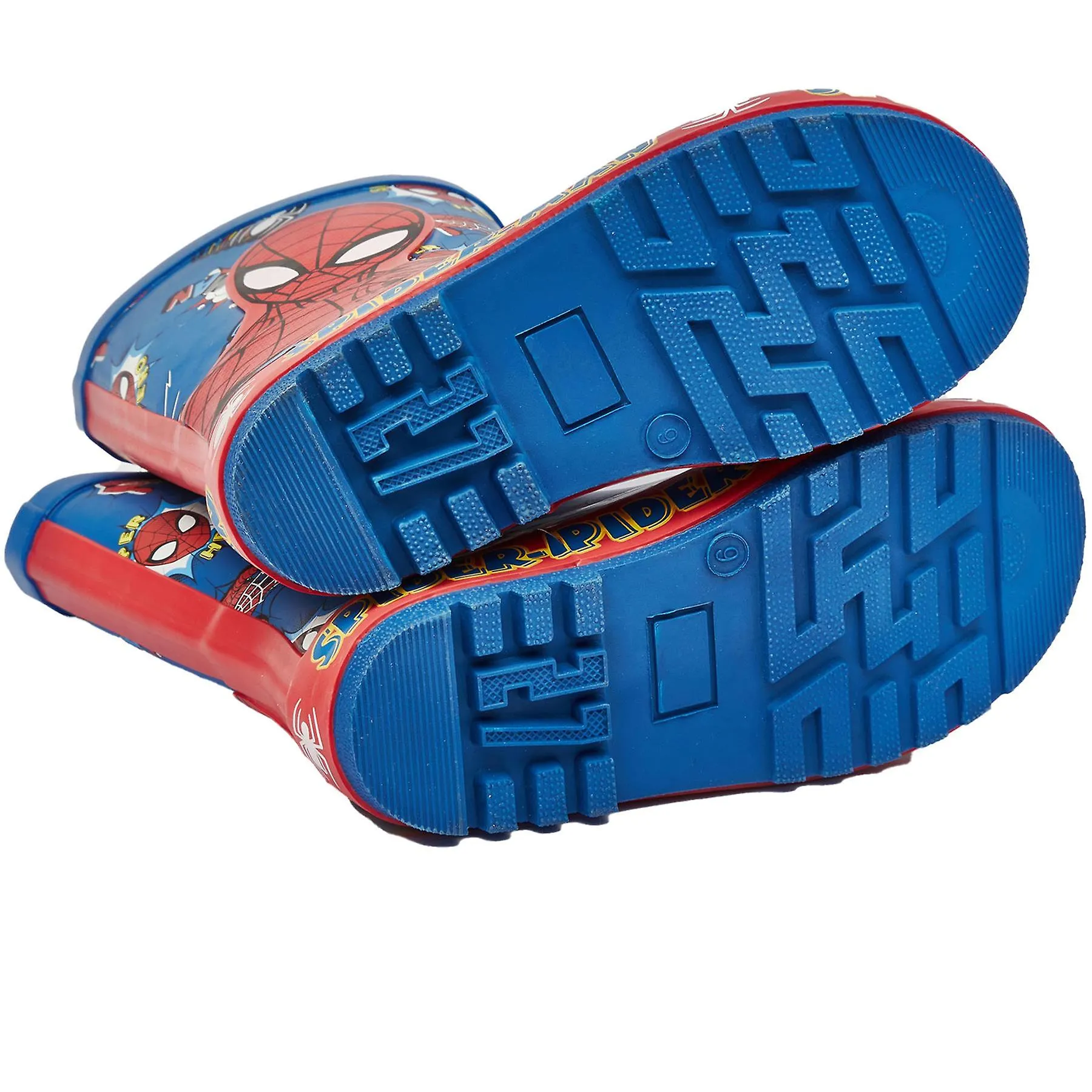 Botas de lluvia antideslizantes Botas de agua Spiderman con licencia oficial Marvel Wellington Boot