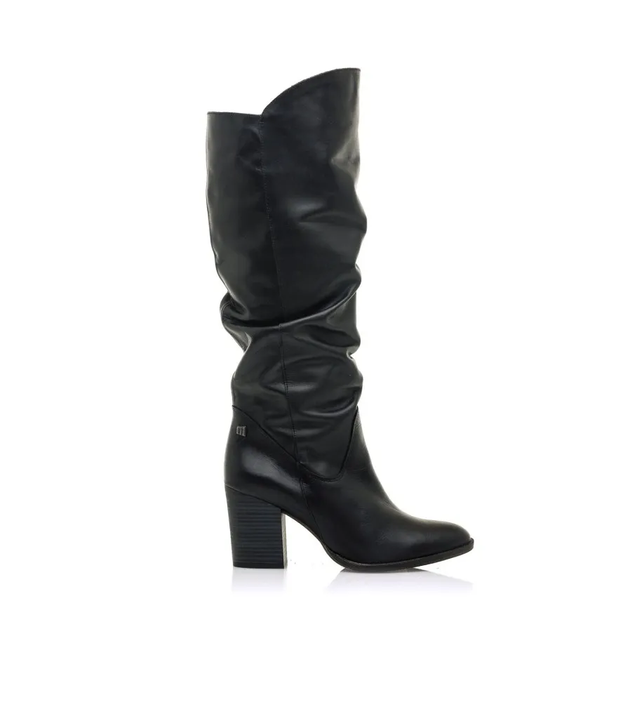 Botas de Piel Uma negro