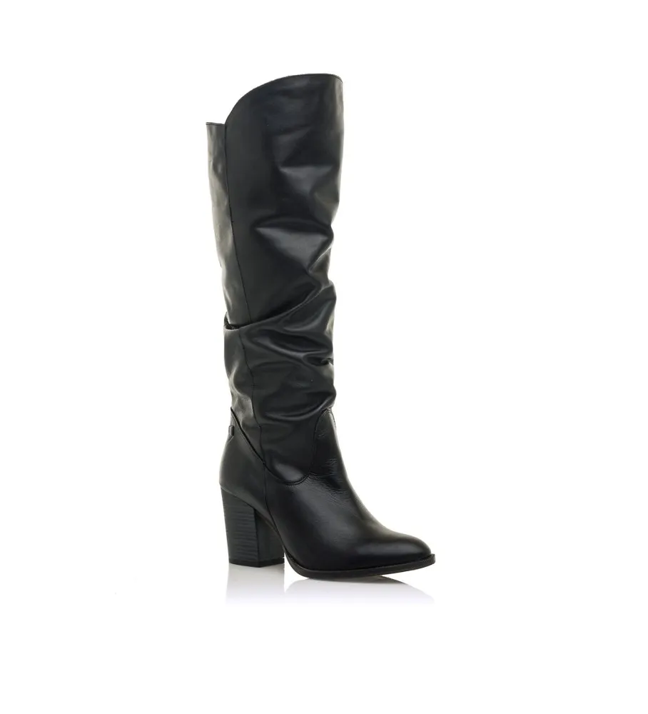 Botas de Piel Uma negro