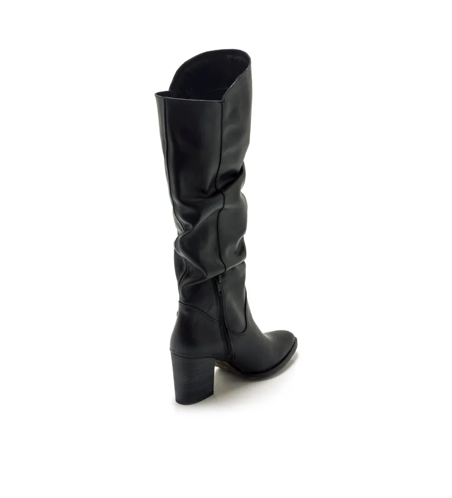 Botas de Piel Uma negro