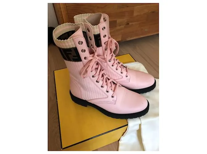Botas Fendi Rosa 