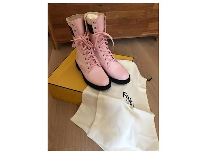 Botas Fendi Rosa 