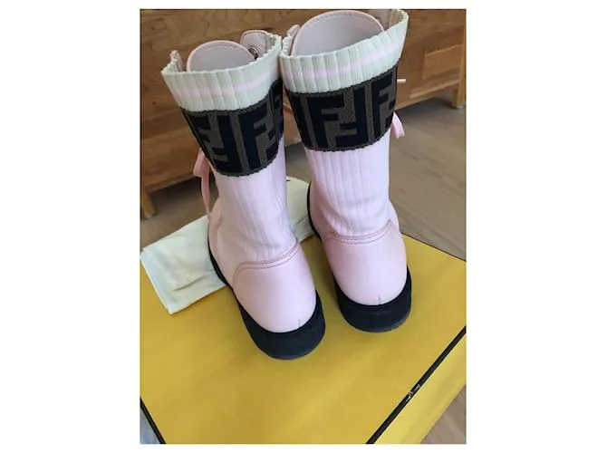 Botas Fendi Rosa 