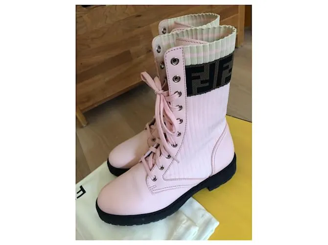 Botas Fendi Rosa 