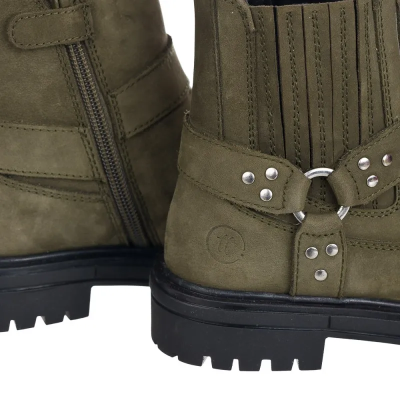 BOTIN CON ELASTICO  PIEL