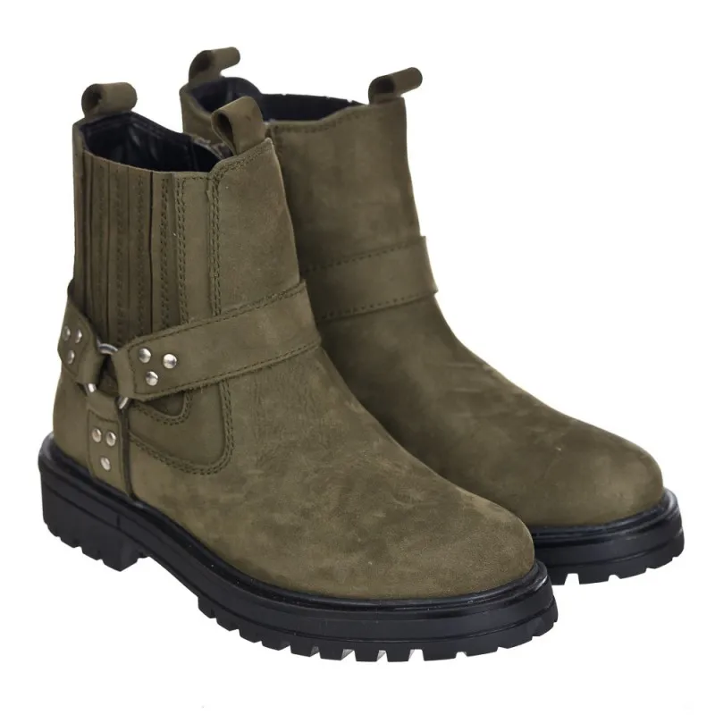 BOTIN CON ELASTICO  PIEL