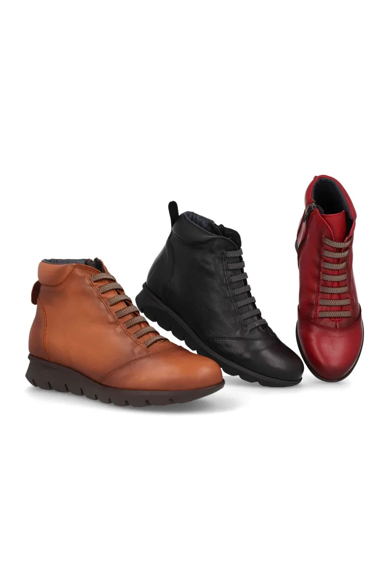 Botin de piel para mujer bda 13478