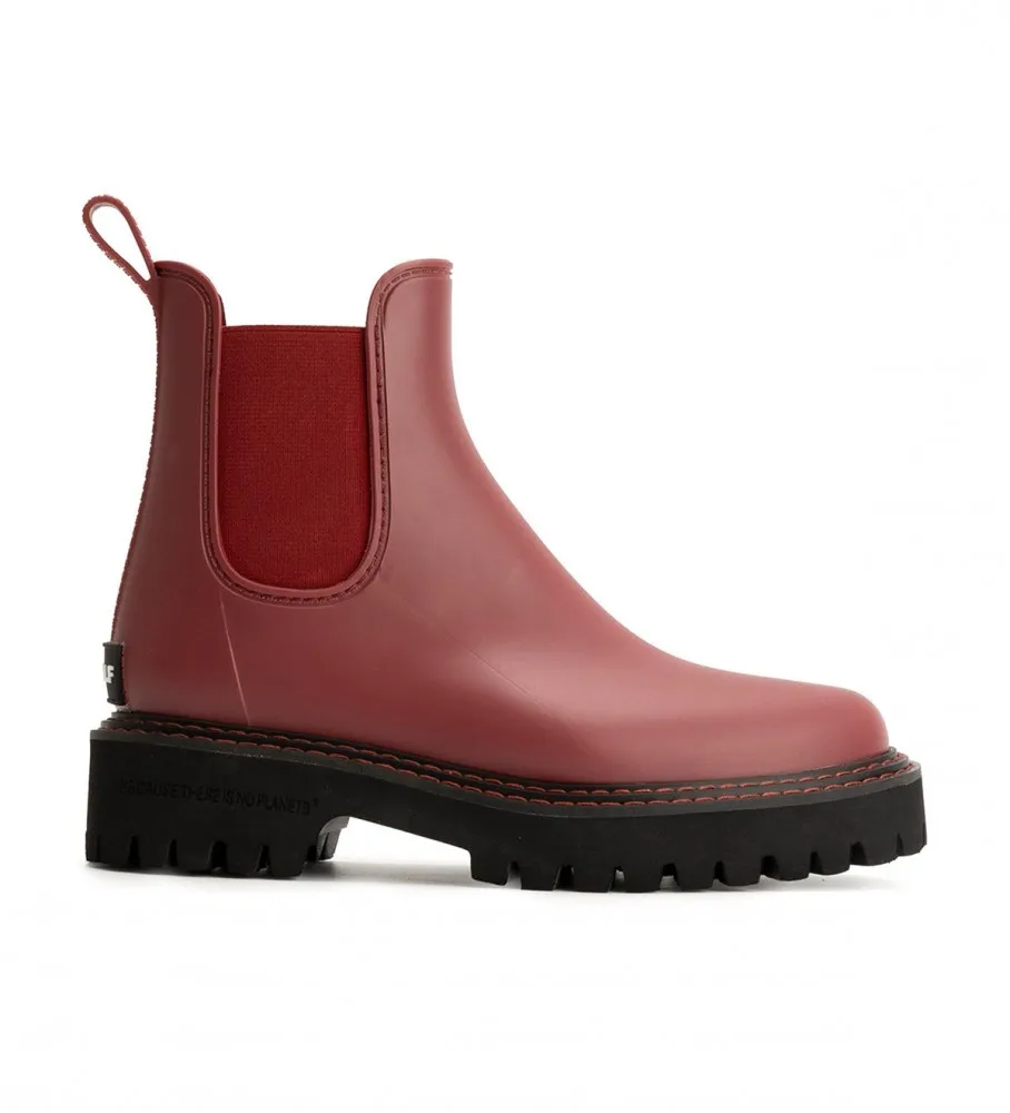 Botines Coral rojo