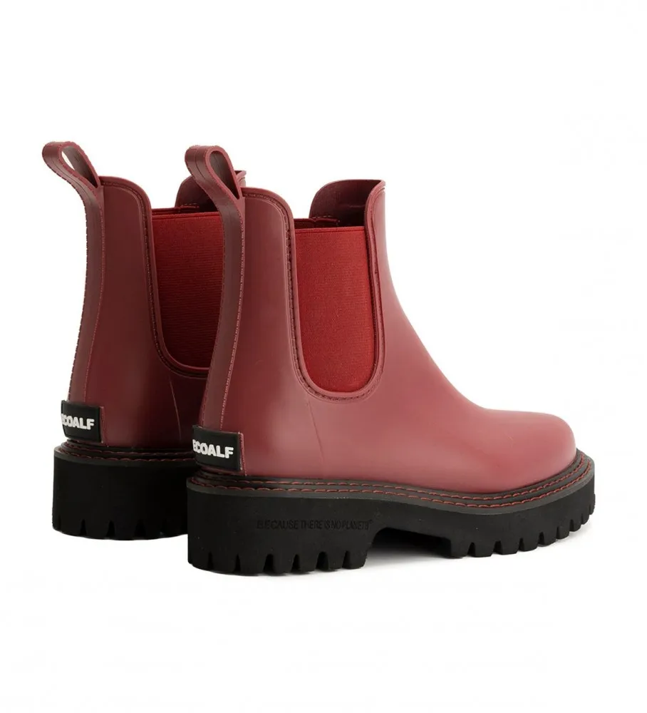 Botines Coral rojo