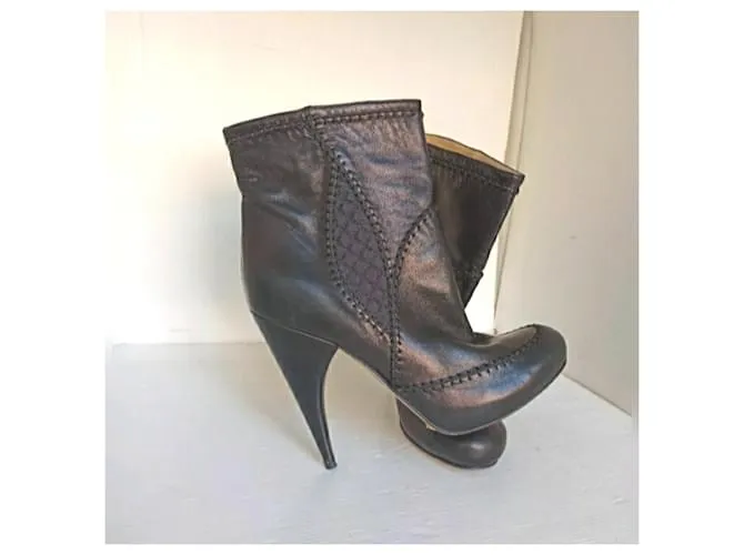 Botines Galliano botines Negro 