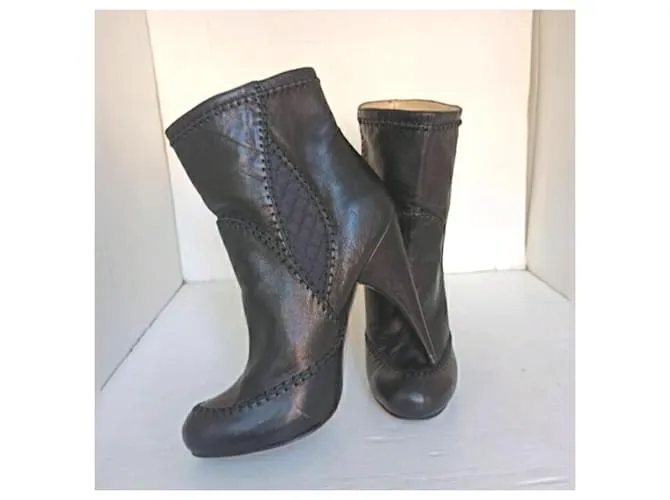 Botines Galliano botines Negro 