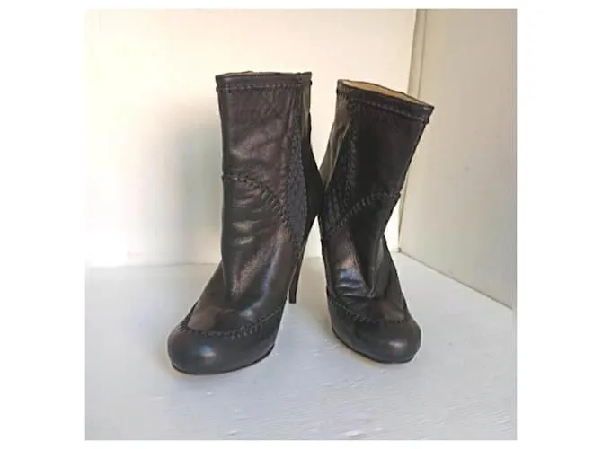 Botines Galliano botines Negro 
