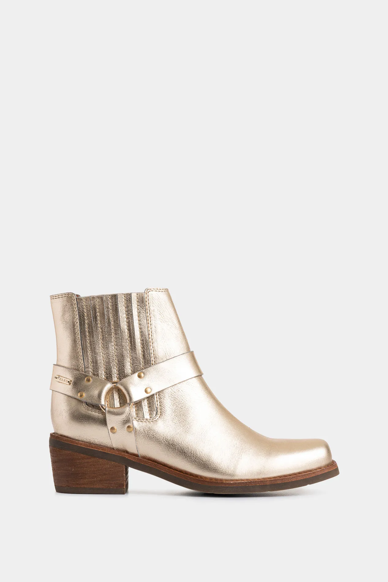 Botines texanos de cuero folia para mujer dima cuadrada