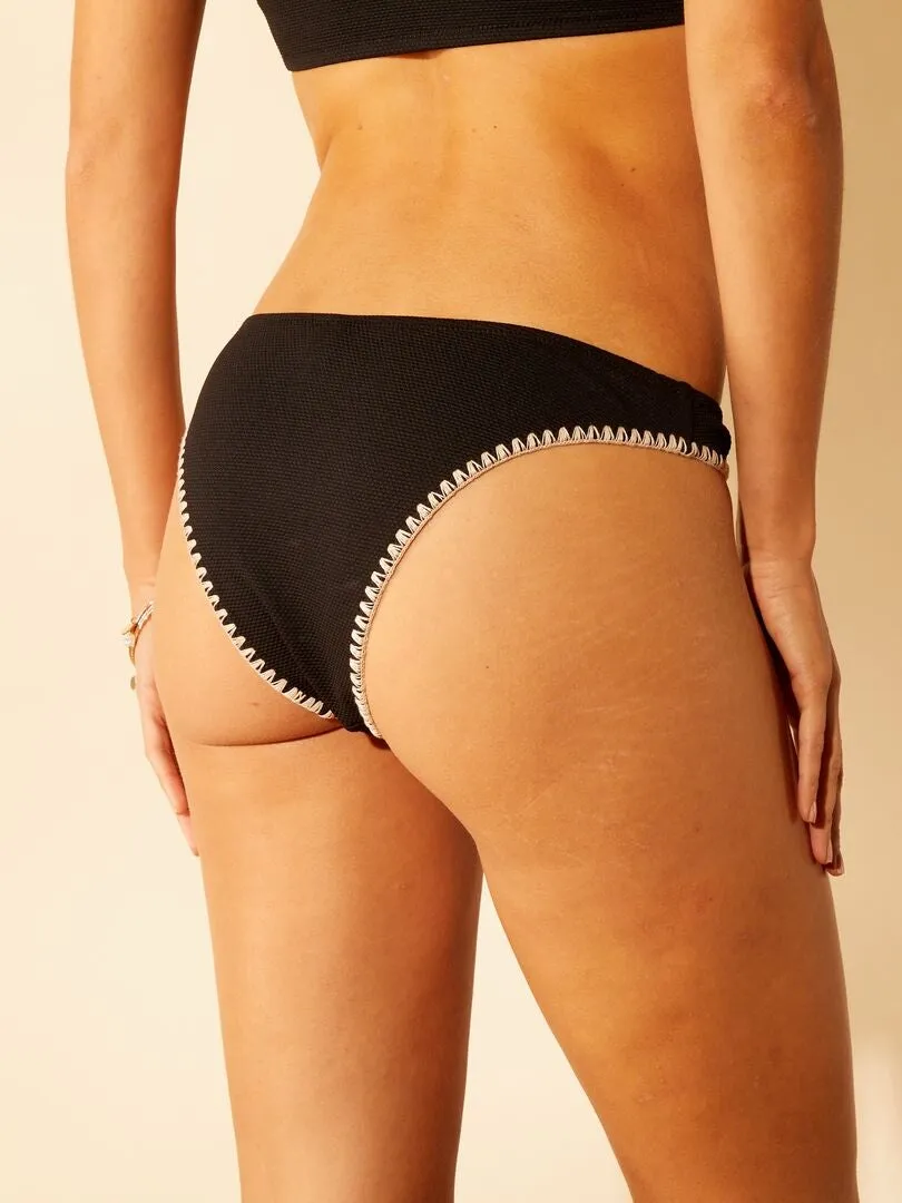 BRAGUITA BRASILEñA DE BIKINI DE NIDO DE ABEJA  NEGRO