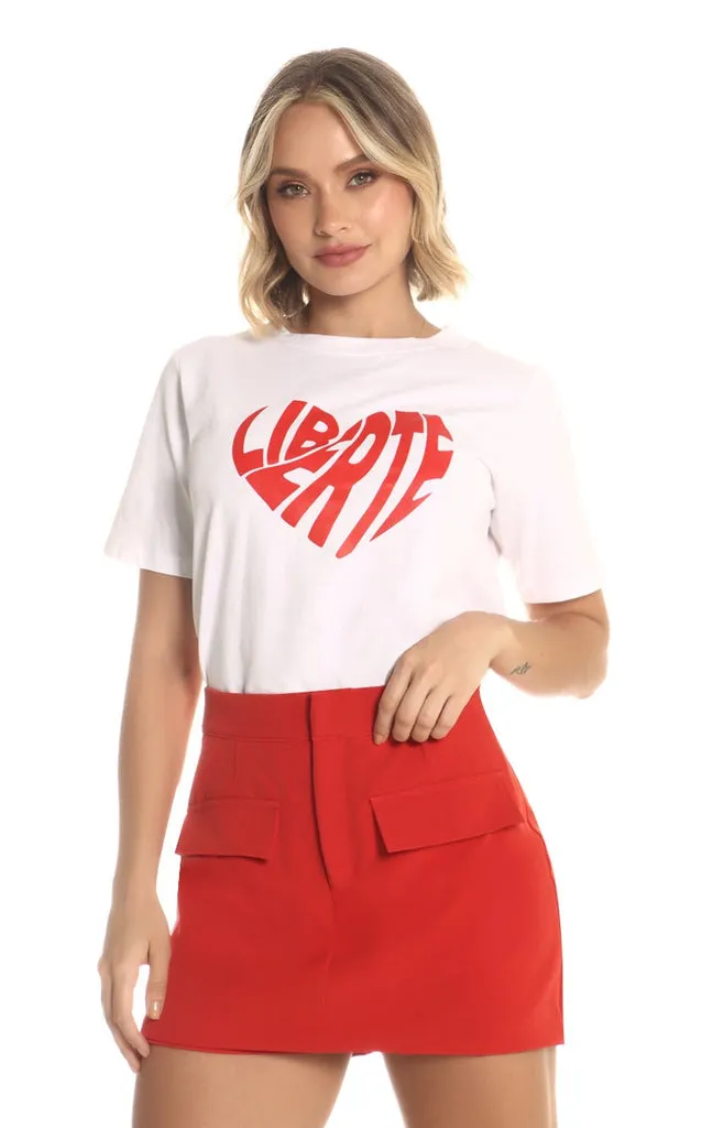 Camiseta Blanca Liberte