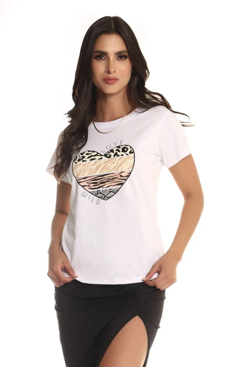 Camiseta Blanca Love Wild