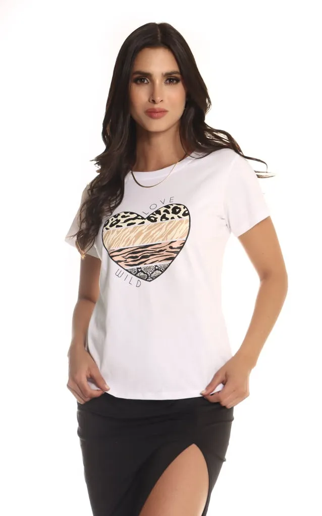 Camiseta Blanca Love Wild