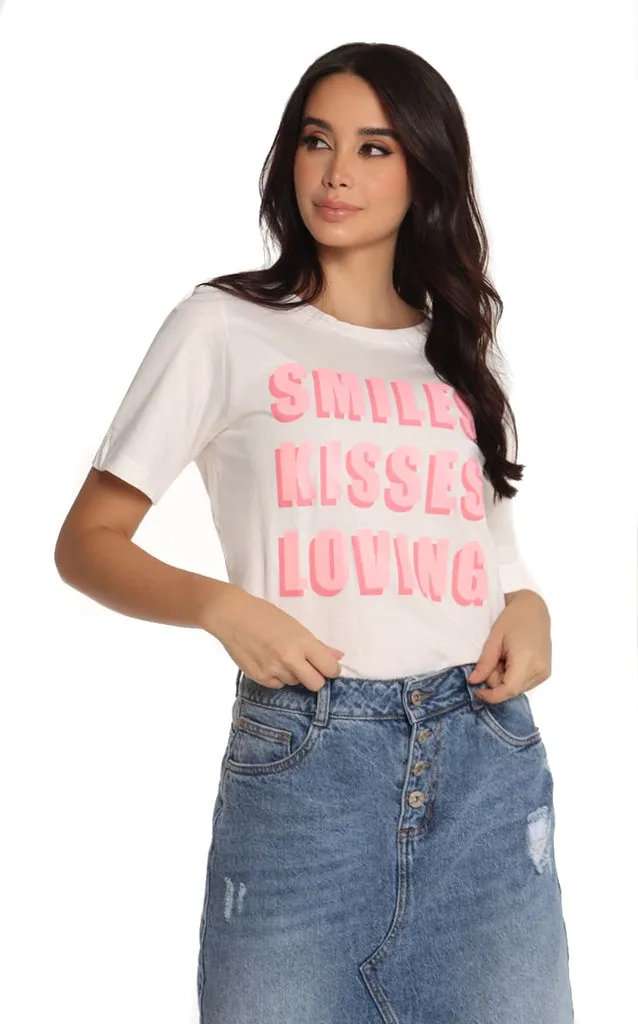 Camiseta Blanca Silueta Amplia