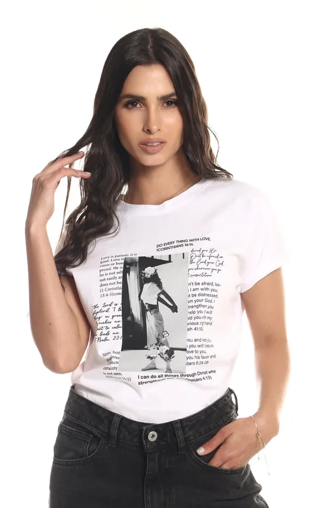 Camiseta Blanca Versículos